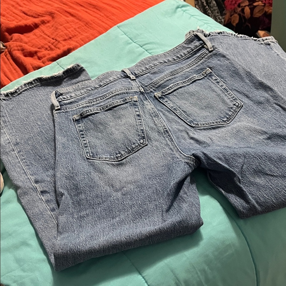 LOFT Light Blue Flare & Wide Leg Jeans